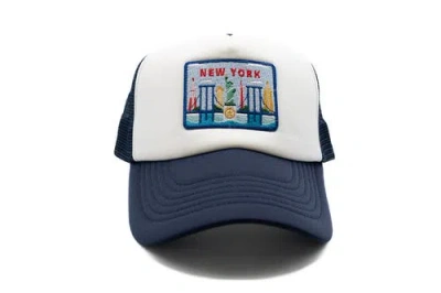 Rey To Z New York Postcard Trucker Hat In Multi