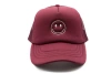 Rey To Z Smiley Foam Trucker Hat In Burgundy