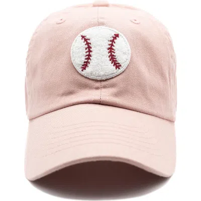 Rey To Z Kids'  Terry Baseball Hat In Pink