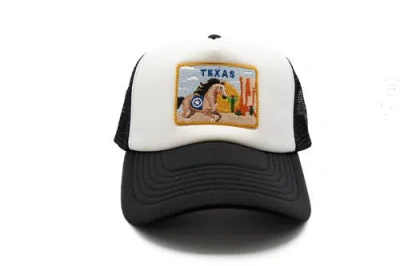 Rey To Z Kids'  Texas Postcard Trucker Hat In Black