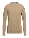 Reyer Man Sweater Sand Size 40 Cotton, Polyamide In Beige