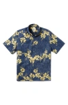 REYN SPOONER REYN SPOONER 50TH STATE FLOWER CLASSIC FIT SHORT SLEEVE BUTTON-DOWN SHIRT