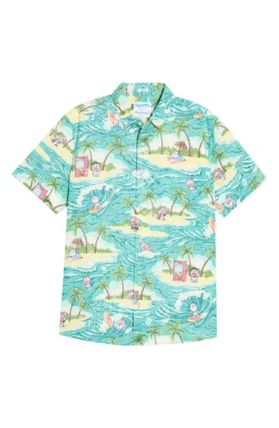 Reyn Spooner Aloha Doraemon Button-down Shirt In Multi