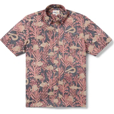 REYN SPOONER REYN SPOONER ALOHA KAI CLASSIC FIT SHORT SLEEVE BUTTON-DOWN SHIRT