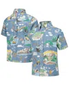 Reyn Spooner Big Boys And Girls Blue Peanuts Beagle Scouts 50th Anniversaryâ Button-up Shirt