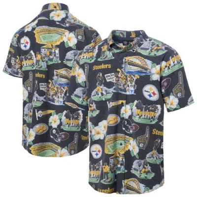 Reyn Spooner Black Pittsburgh Steelers Scenic Button-down Shirt