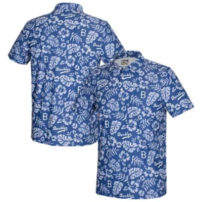Reyn Spooner Blue Brooklyn Dodgers Cooperstown Pua Performance Polo