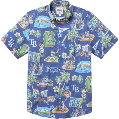 Reyn Spooner Blue Tampa Bay Rays Scenic Tri-blend Performance Button-up Top