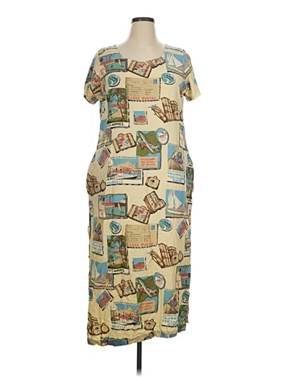 Pre-owned Reyn Spooner Casual Dress In Tan