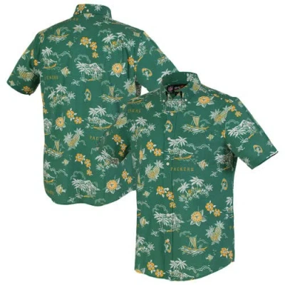 Reyn Spooner Green Green Bay Packers Throwback Kekai Performance Button-down Shirt