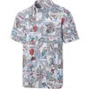 Reyn Spooner Marvel Captain America Classic Fit Button-down Shirt In Arctic Ice