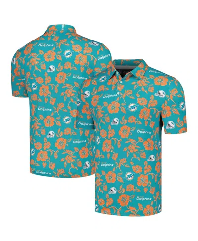 Reyn Spooner Men's Aqua Miami Dolphins Pua Performance Polo Shirt In Blue