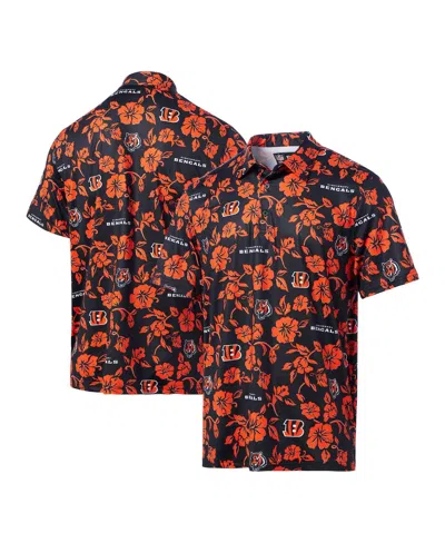 Reyn Spooner Men's Black Cincinnati Bengals Pua Performance Polo Shirt In Multi