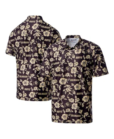 Reyn Spooner Men's Black Colorado Buffaloes Performance Polo Shirt In Multi