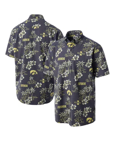 Reyn Spooner Men's Black Iowa Hawkeyes Classic Button-up Shirt In Multi