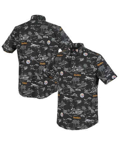 Reyn Spooner Men's Black Pittsburgh Steelers Kekai Performance Button-down Shirt