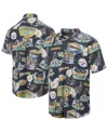 Reyn Spooner Men's Black Pittsburgh Steelers Scenic Button-down Shirt In Multi