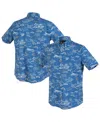 Reyn Spooner Blue Detroit Lions Kekai Performance Button-down Shirt In Blue