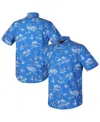 Reyn Spooner Men's Blue Detroit Lions Throwback Kekai Performance Button-down Shirt In Blue