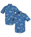 Reyn Spooner Men's Blue Detroit Lions Throwback Kekai Performance Button-down Shirt In Blue