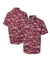 Reyn Spooner Maroon Mississippi State Bulldogs Performance Button-down Shirt In Burgundy