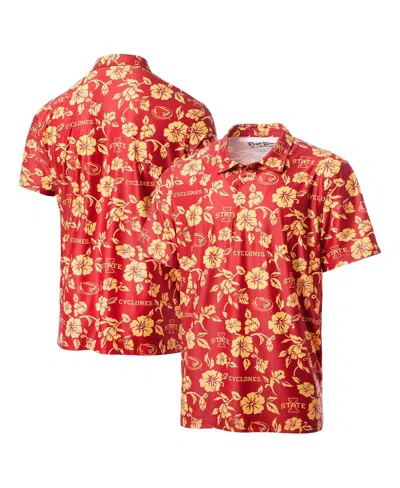 Reyn Spooner Men's Cardinal Iowa State Cyclones Performance Polo Shirt In Pink