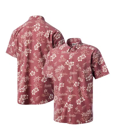 Reyn Spooner Men's Garnet Florida State Seminoles Classic Button-up Shirt In Red