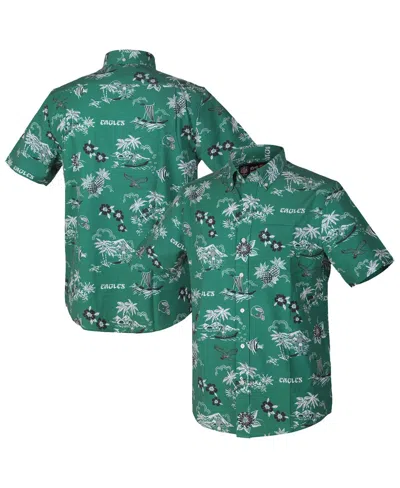 Reyn Spooner Green Philadelphia Eagles Throwback Kekai Performance Button-down Shirt