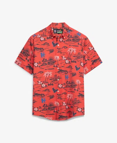 Reyn Spooner Men's Houston Texans Kekai Short-sleeve Button-down Shirt In Red