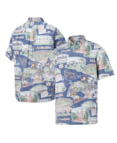 Reyn Spooner Men's Navy Auburn Tigers Scenic Button-down Shirt In Blue