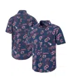 Reyn Spooner Men's Navy Cleveland Guardians Kekai Button-down Shirt In Blue