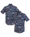 Reyn Spooner Navy New England Patriots Kekai Performance Button-down Shirt In Blue