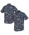 Reyn Spooner Navy New England Patriots Kekai Performance Button-down Shirt In Blue