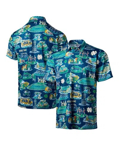 Reyn Spooner Men's Navy Notre Dame Fighting Irish Scenic Polo Shirt In Blue
