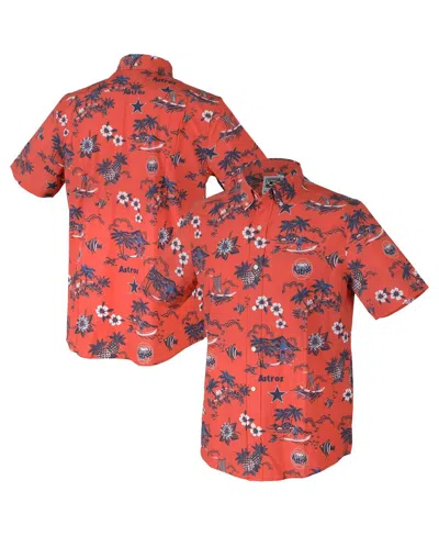 Reyn Spooner Men's Orange Houston Astros Kekai Button-down Shirt