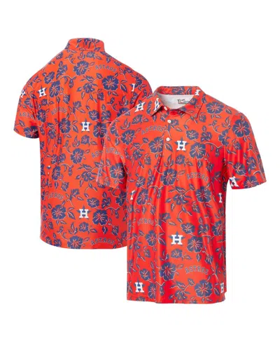 Reyn Spooner Men's Orange Houston Astros Pua Performance Polo Shirt In Red