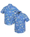 Reyn Spooner Men's Powder Blue Los Angeles Chargers Throwback Kekai Performance Button-down Shirt In Blue