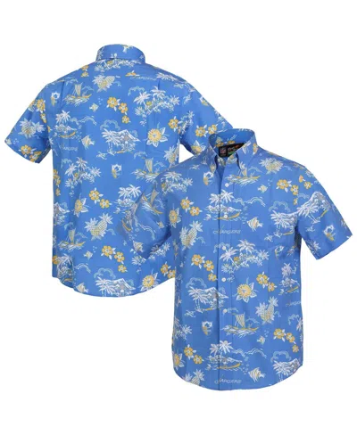 Reyn Spooner Men's Powder Blue Los Angeles Chargers Throwback Kekai Performance Button-down Shirt