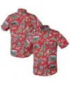 Reyn Spooner Men's Red Cincinnati Reds Scenic Tri-blend Button-down Shirt In Red