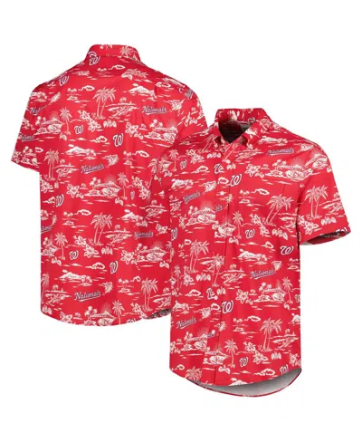 Reyn Spooner Men's Red Washington Nationals Kekai Performance Button-up Shirt