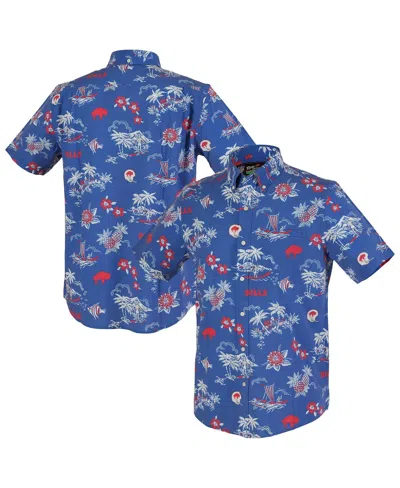 Reyn Spooner Men's Royal Buffalo Bills Kekai Performance Button-down Shirt In Blue