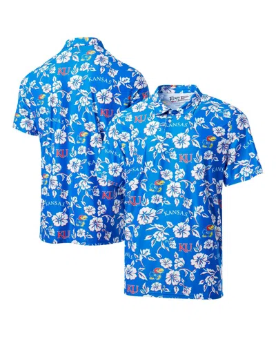 Reyn Spooner Men's Royal Kansas Jayhawks Performance Polo Shirt In Blue