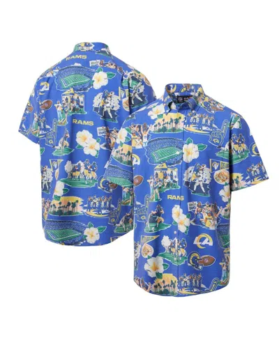 Reyn Spooner Men's Royal Los Angeles Rams Scenic Button-down Shirt In Blue