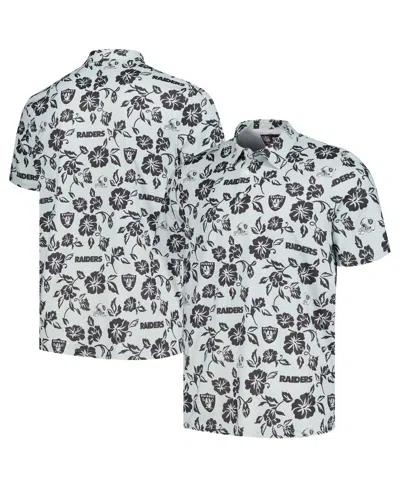 Reyn Spooner Men's Silver Las Vegas Raiders Pua Performance Polo Shirt In Gray