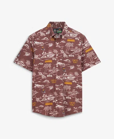 Reyn Spooner Men's Washington Commanders Kekai Classic-fit Short-sleeve Button-down Shirt In Red
