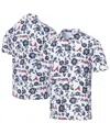 Reyn Spooner White Atlanta Braves Performance Polo In White