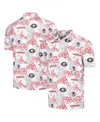 Reyn Spooner Men's White Georgia Bulldogs Performance Polo Shirt In Pink