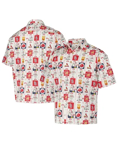 Reyn Spooner Men's White St. Louis Cardinals Champions Scenic Button-up Shirt In Multi