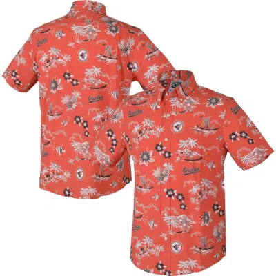 Reyn Spooner Orange Baltimore Orioles Kekai Button-down Shirt
