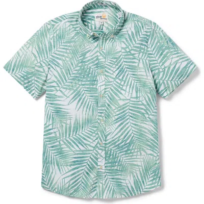 REYN SPOONER REYN SPOONER PALMS TAILORED FIT SHORT SLEEVE BUTTON-DOWN SHIRT